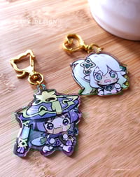 Image 2 of Wanderer x Nahida (Genshin Impact) | 1.5-2 inch charms