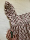 late 1960s India import cotton hand blocked batik flutter sleeve Birkin mini