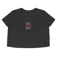 Image 5 of Ride.Race. Crop Tee (embroidered)