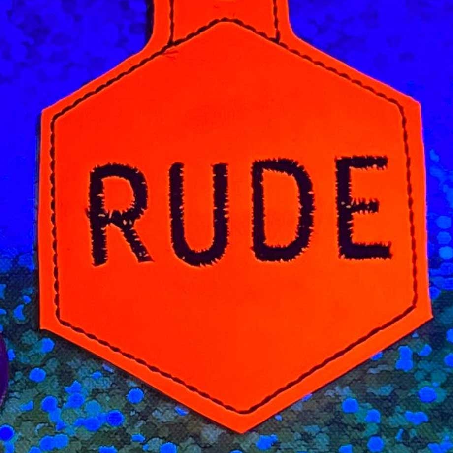 Image of Clip Tag: RUDE