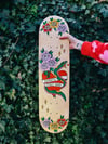 Handpainted Skateboard 8"