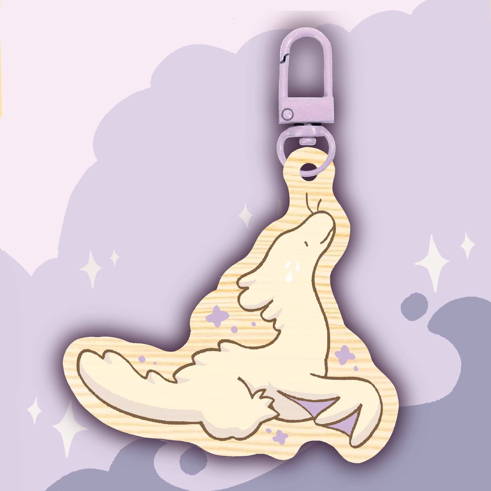 Wooden keychain dragon preorder