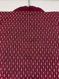 Image 4 of Hanten Jacket-Arrow pattern Kasuri/Maroon