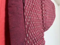 Image 5 of Hanten Jacket-Arrow pattern Kasuri/Maroon