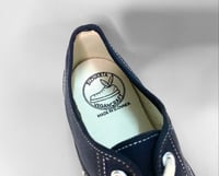Image 4 of VEGANCRAFT vintage lo top black sneaker shoes made in Slovakia 