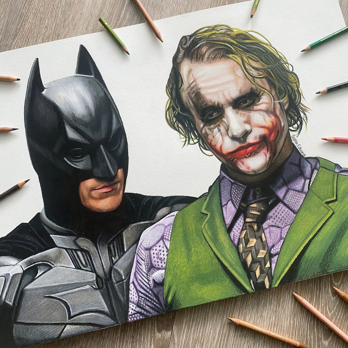 Image of Batman & Joker Print