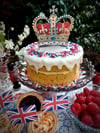 Coronation Crown -Wooden Cake Topper