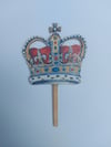 Coronation Crown -Wooden Cake Topper
