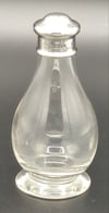 Antique Silver Glass travelling Communion Wine Bottle F.Osborne London 1935