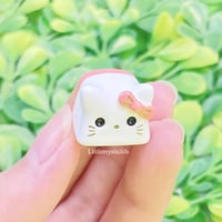 Image 2 of pink bow kitty ceramic keycap