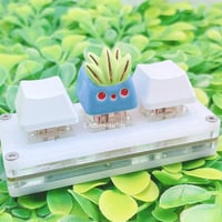 Image 5 of cute blue grass type ceramic keycap