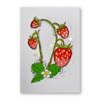 Image 1 of Strawberry Layered Print