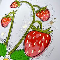 Image 2 of Strawberry Layered Print