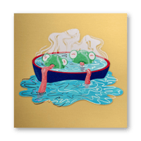 Image 1 of Bathhouse Frogs Art Print