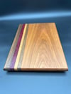 Cherry, Walnut, and Purple Heart Cutting Board