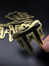 Gold ADSERtattoos logo sticker