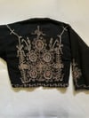 late 1960s hand embroidered black metallic HENDRIX Turkish dream jacket