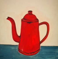 Vintage French Enamel Coffee Pot