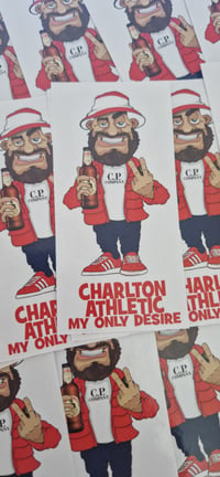 Image 2 of Pack of 25 10x5cm Charlton My Only Desire Football/Ultras Stickers.