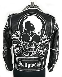 Image 1 of Marc Vachon Custom Hollywood Skull Leather Jacket