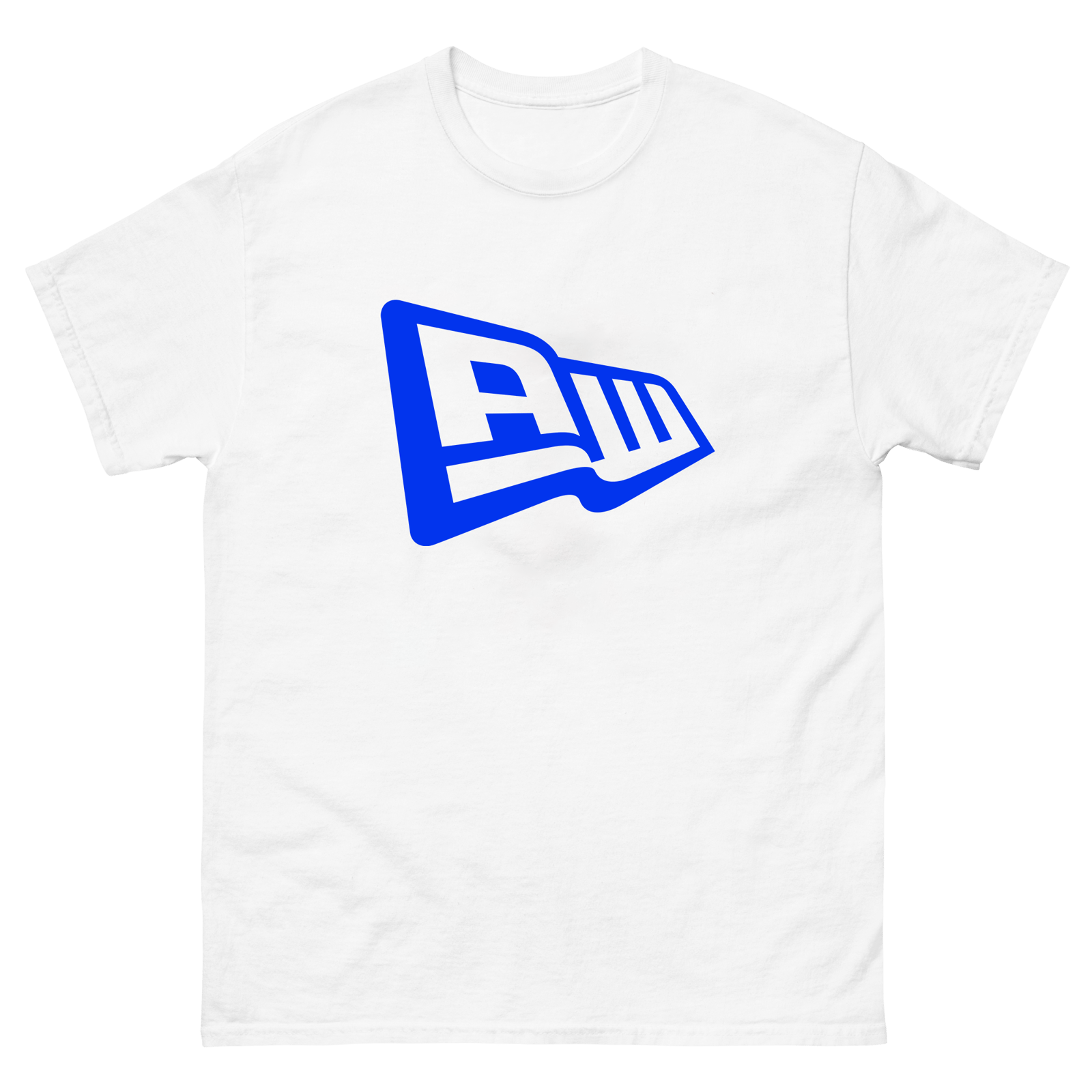 graphic tee white and blue