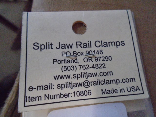 SPLIT JAW RAIL CLAMPS 7/64 BALL HEX POWER BIT G SCALE TRAINS