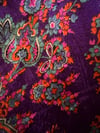 late 1960s paisley velvet MOD minni dress