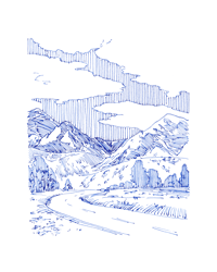 The Route to the Peaks - Fine Art Print