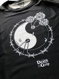 Image 3 of 'Peaceful Warrior' rashguard.