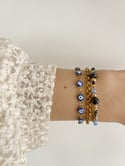 Bracelet Chaine Oeil bleu 