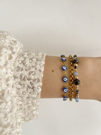 Image 2 of Bracelet Chaine Oeil bleu 