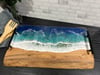 Ocean Wave Epoxy Resin Charcuterie / Serving Board