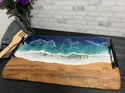 Ocean Wave Epoxy Resin Charcuterie / Serving Board