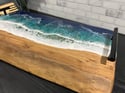 Ocean Wave Epoxy Resin Charcuterie / Serving Board