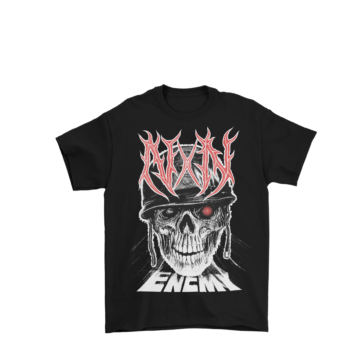 Image of T-SHIRT ENEMY BLACK FRONT