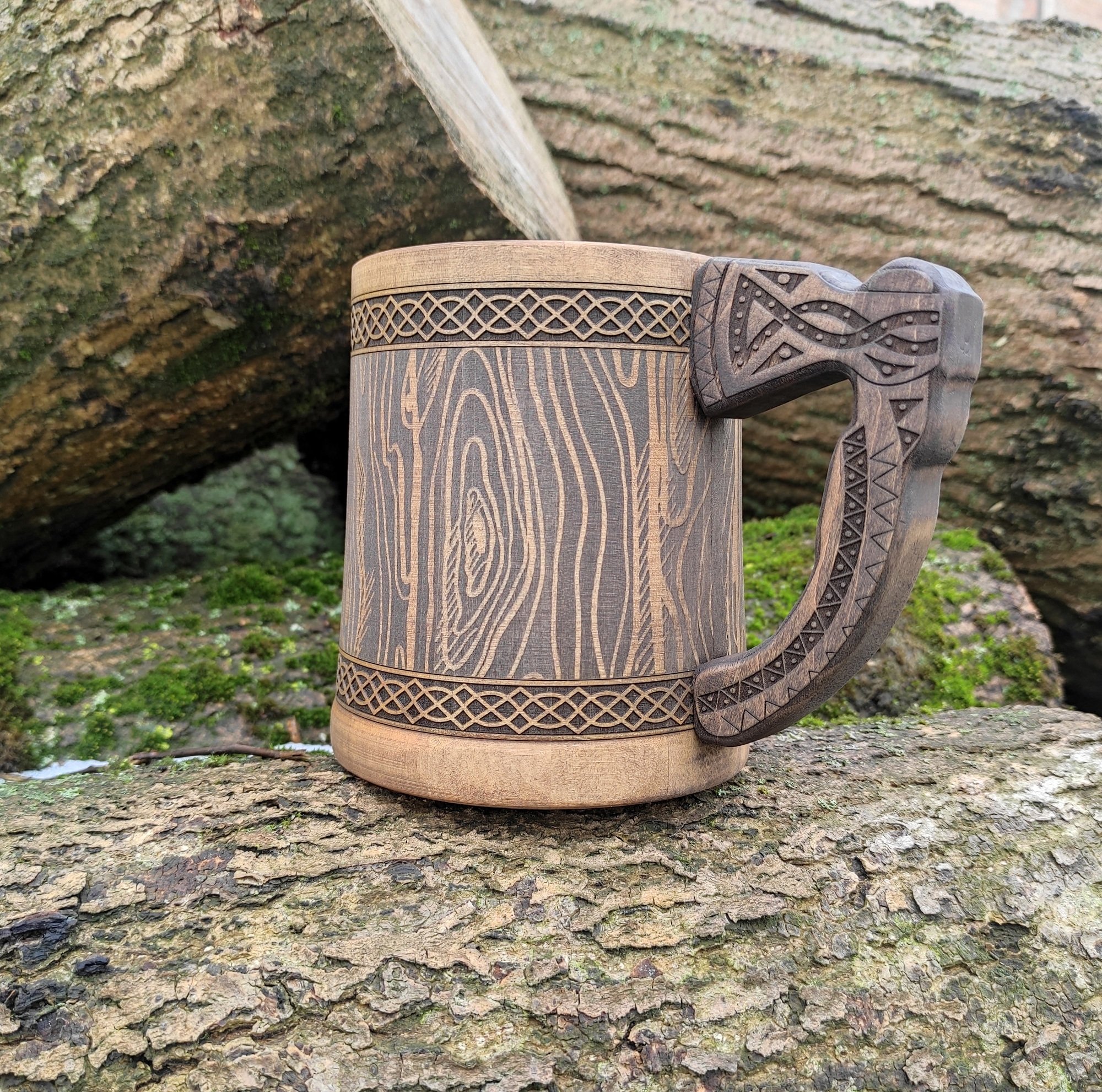 Teslyar Viking Biermok Tankard voor mannen - 0,6 liter 20 oz Handgemaakte eikenhouten roestvrijstalen beker authentiek ontwerp kerstcadeau | Verjaardagscadeau | Geschenken voor mannen Vaderdag (Viking Teslyar Viking Biermok Tankard voor mannen - 0,6 liter 20 oz Handgemaakte eikenhouten roestvrijstalen beker authentiek ontwerp kerstcadeau | Verjaardagscadeau | Geschenken voor mannen Vaderdag (Viking