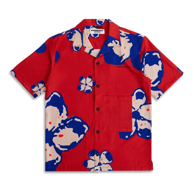 Image of In Bloom Button Up (Red/White/Cream)