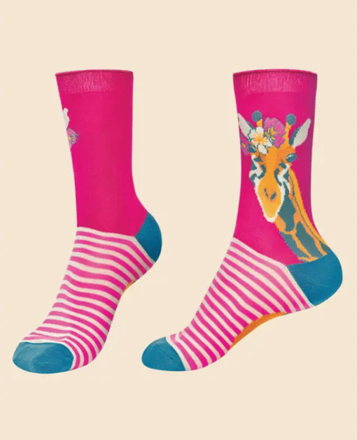 Image of Fancy Giraffe Crew Socks