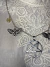Inverted Pentagram with Death's Head Moth's and Spiders by Ugly Shyla