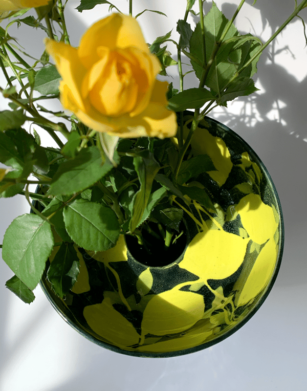 Image of Lemon Tree Vase & Pedestal Bowl (9" Height)