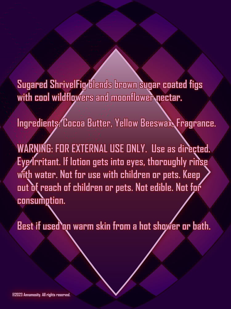Image of Sugared ShrivelFig - Lotion Bar