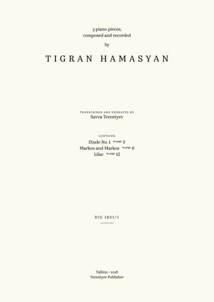 Tigran Hamasyan, Three Piano Pieces (.pdf)