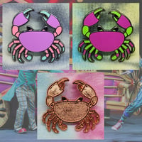 Image 1 of Carnival Crabs Pin