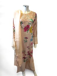 Flower print suit 