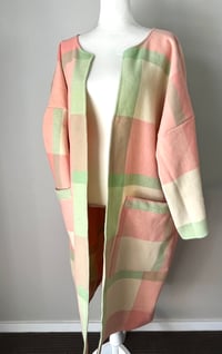 Image 2 of Blanket Coat Pink & Green