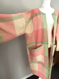 Image 5 of Blanket Coat Pink & Green