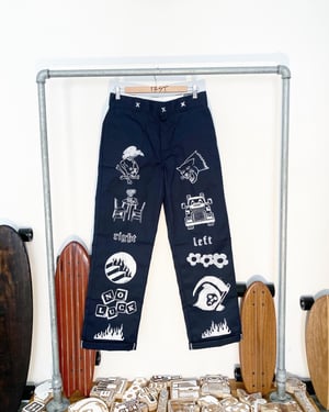 13ST x Dickies 874 Hand printed no.4