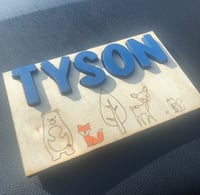 Name Puzzle - Woodland themed