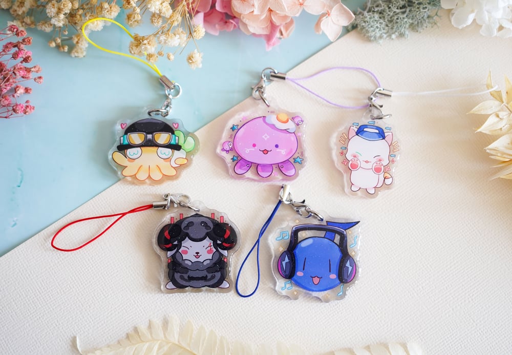 Image of Nijisanji En Noctyx Mascot Acrylic Phone Charms