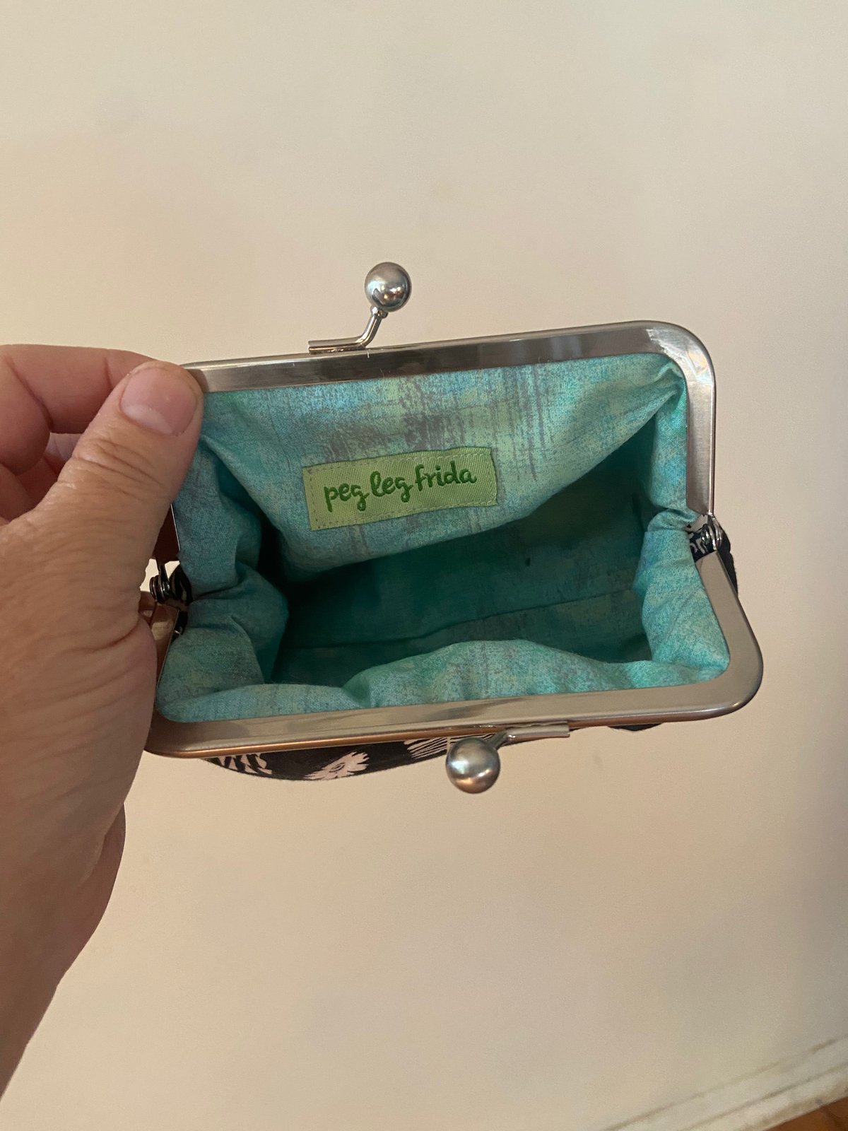 Image of Peck Clutch - Ferny & Aqua